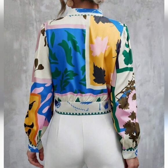 Shein Unity Graphic Print Jacket - Picture 2 of 13